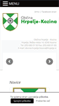 Mobile Screenshot of hrpelje-kozina.si