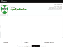 Tablet Screenshot of hrpelje-kozina.si